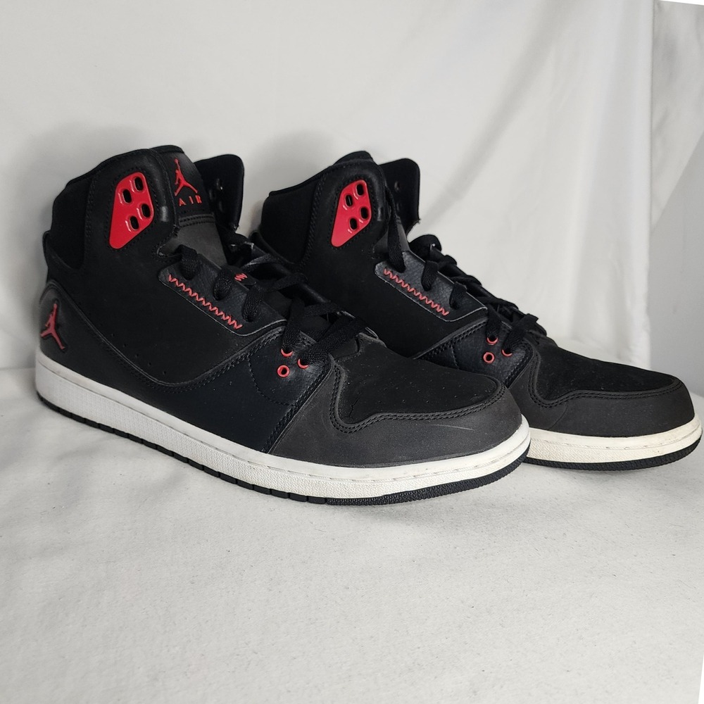 Jordan SC-3 High Top Sneakers Black Red Athletic Shoes Size 12